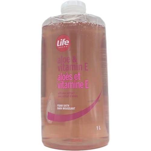 Foam Bath Aloe & Vitamin E 1L Life Brand