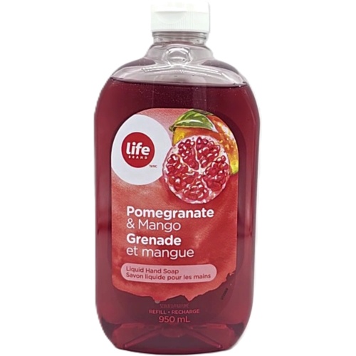Liquid Hand Soap Pomegranate & Mango 950mL Life Brand