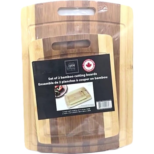 Cutting Board Set Bamboo 2Pc ITY
