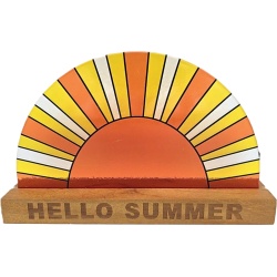 Table Décor Stained Glass Sun Hello Summer Place & Time