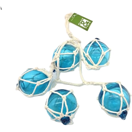 Wall Décor Blue Glass Ball Garland 21.5 Place & Time