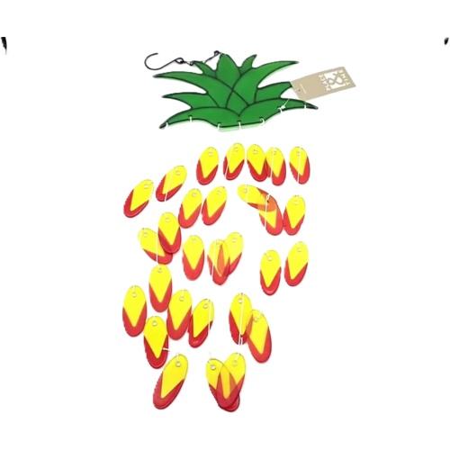 Wind Chime Stained Glass Pineapple 7.87 x 22.83
