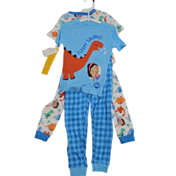 Kids Pyjama Set Blue Sleepy Saurus Size 2T 2pk. Ms. Rachel
