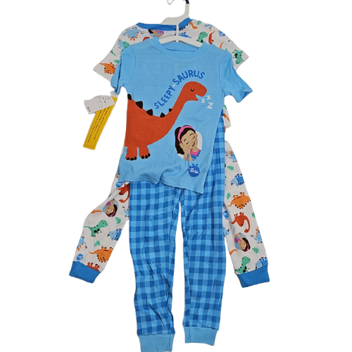 Kids Pyjama Set Blue Sleepy Saurus Size 2T 2pk. Ms. Rachel