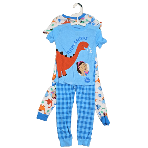 Kids Pyjama Set Blue Sleepy Saurus Size 4T 2pk. Ms. Rachel