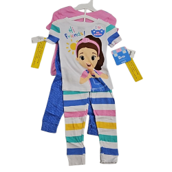 Kids Pyjama Set Pink & Blue Size 3T 2pk. Ms. Rachel
