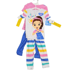 Kids Pyjama Set Pink & Blue Size 4T 2pk. Ms. Rachel