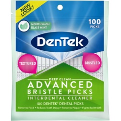 Deep Clean Advanced Bristle Picks 100pk. Dentek