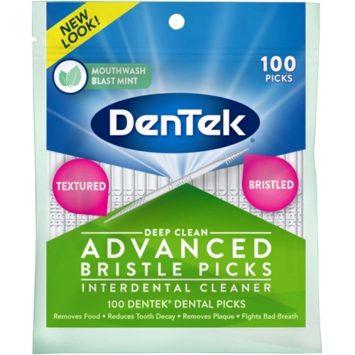 Deep Clean Advanced Bristle Picks 100pk. Dentek