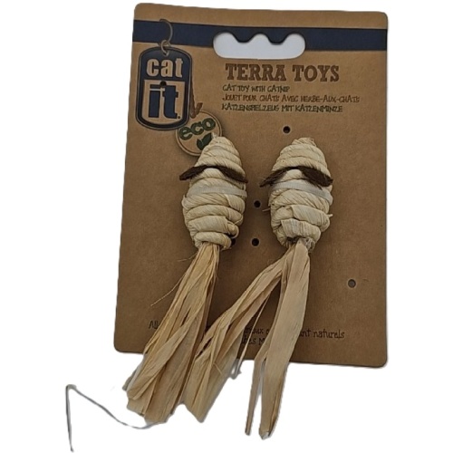 Eco Cat Toy Cornhusk Mice W/ Catnip Catit