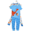 Kids Pyjama Set Blue Sleepy Saurus Size 4T 2pk. Ms. Rachel