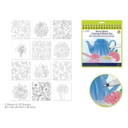 Mixed Media Pad Breakfast Nook 24 Sheet 250gsm 8 x 8" Color Factory"