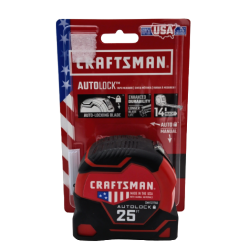 Tape Measure 25' x 1-1/4 Autolock Craftsman"