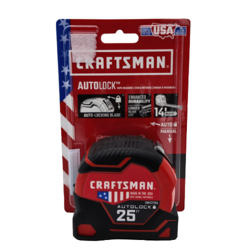 Tape Measure 25' x 1-1/4 Autolock Craftsman