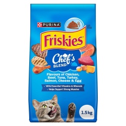 Friskies Cat Food Chef's Blend 1.5kg. Purina