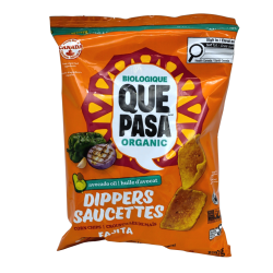 Organic Corn Chips Fajita Dippers 170g. Que Pasa