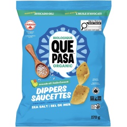 Organic Corn Chips Sea Salt Dippers 170g. Que Pasa