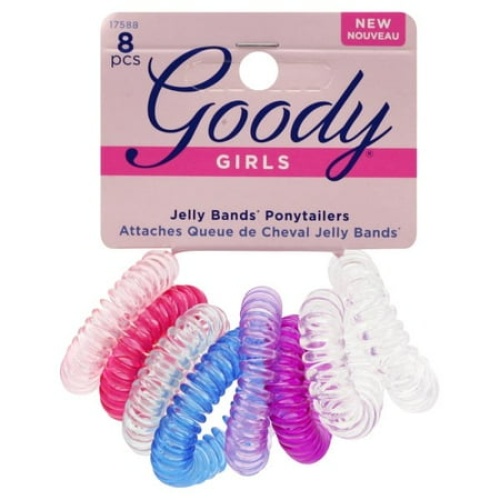 Jelly Bands Ponytailers 8pk. Assorted Colours Goody Kids