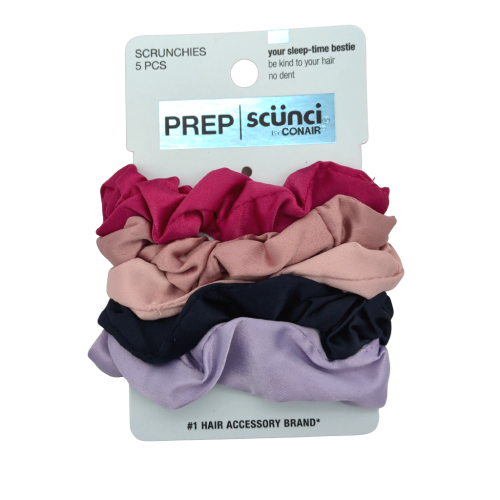 Scrunchies 5pk. Prep Assorted Colours Scunci