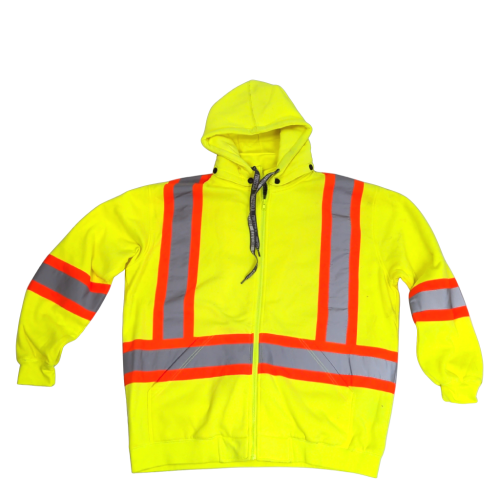 High Viz Hoodie Detatch Hood Size Xl Yellow Forcefield
