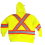 High Viz Hoodie Detatch Hood Size Xl Yellow Forcefield