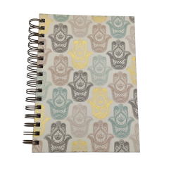 Hardcover Journal 6 x 8.5" 128 Sheets Hamsa Hands Molly & Rex"