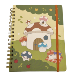 Undated Monthly + Weekly Planner 9.15 x 7.5" Mushroom Garden"
