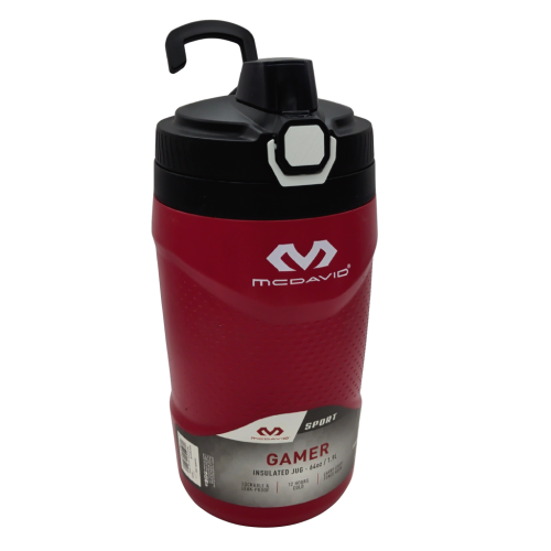 Gamer Insulated Jug 64oz. Red Mcdavid