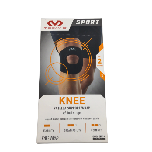Knee Patella Support Wrap w/Dual Straps L/XL Level 2 Support Mcdavid