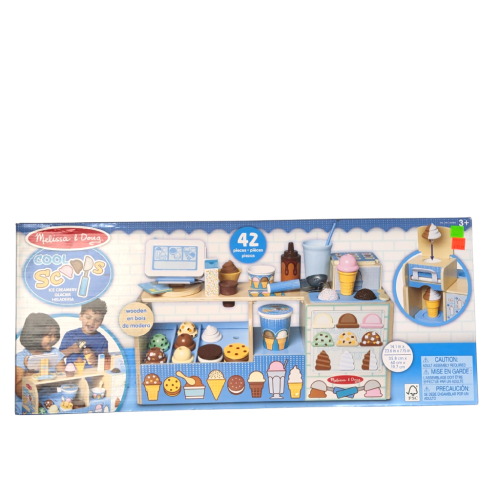 Cool Scoops Ice Creamery 42pc. Wooden Playset 14.1 X 23.6