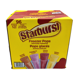 Starburst Freezer Pops 96 x 54mL Pops Assorted Flavours