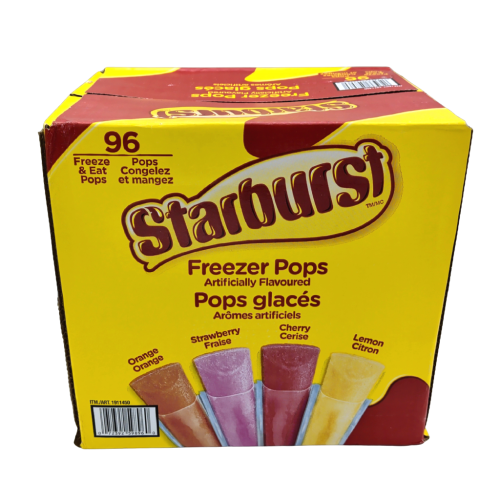 Starburst Freezer Pops 96 x 54mL Pops Assorted Flavours