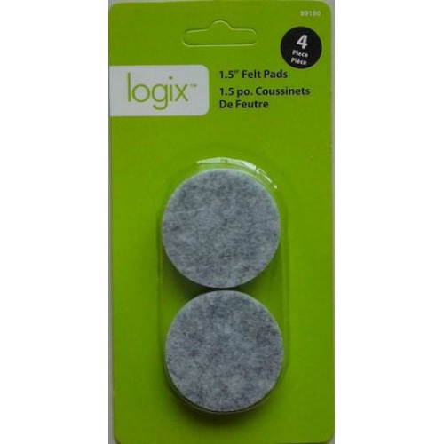 Felt Pads 1.5 Round 4pk. Logix