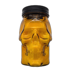Jar Candle 12oz. Skull Charmed Pumpkin Tuscany Candle