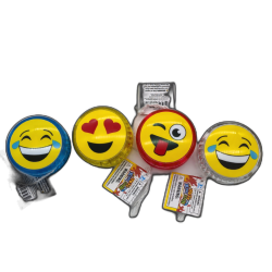 Emoji Yo-yo W/ Flashing Light Assorted Colours