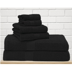 Hand Towel Black 16 x 28 Allure