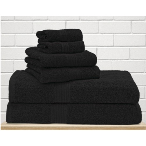Hand Towel Black 16 x 28 Allure