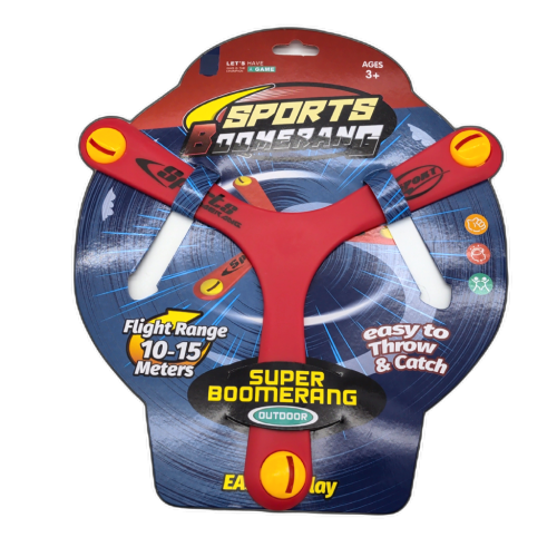 Sports Boomerang Tri-blade 10-15 Meters Flight Range Assorted Colours