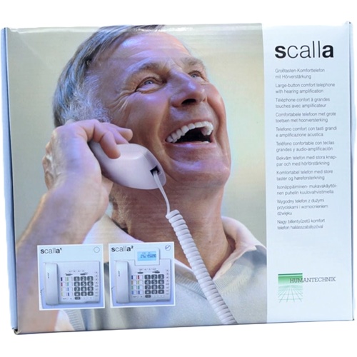 Amplified Corded Phone w/Caller ID & Large Buttons Scalla