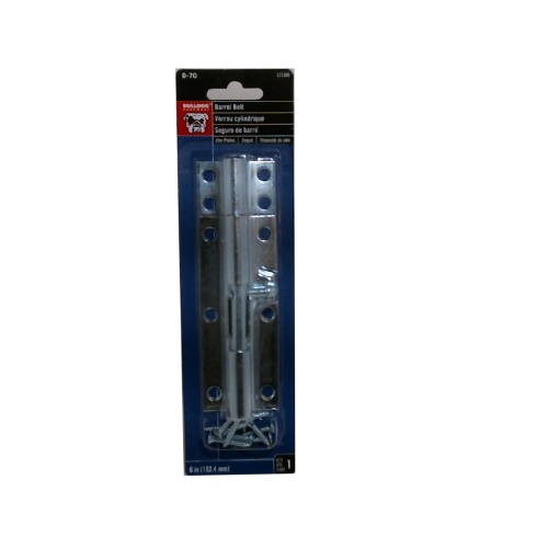 Barrel Bolt 6 Zinc Plated Bulldog