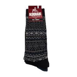 Men's Boot Socks 2pk. Size 10-13 Black Kodiak