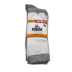 Men's Performance Work Socks 4pk. White Size 7-12 Kodiak