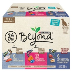 Purina Beyond Cat Food Fish Variety Pack 24 Cans X 85g.