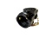 Pull chain socket adapter medium base single to twin outlets black