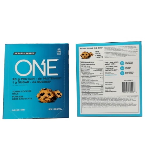 Protein Bar Chocolate Chip Cookie Dough 20g. Protein One (or 12/$9.99)